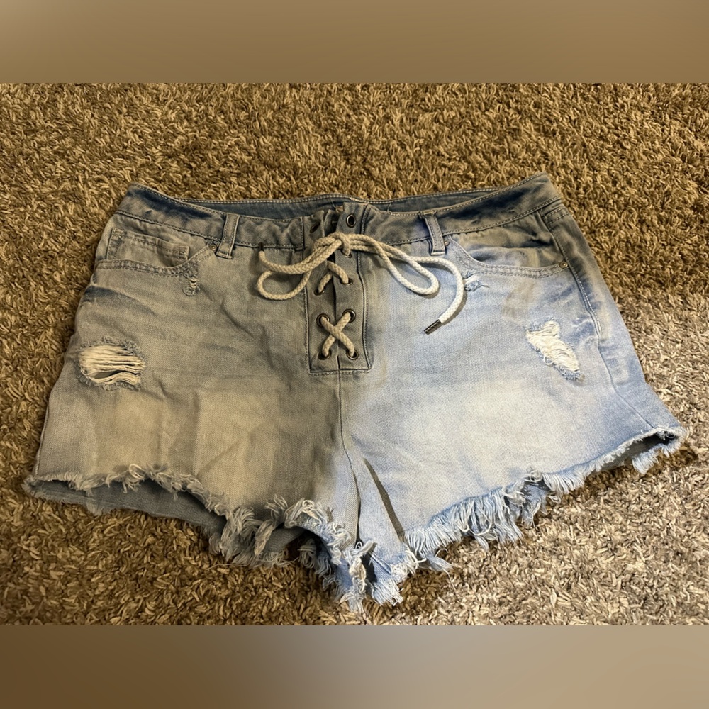 Refuge tie up Jean shorts